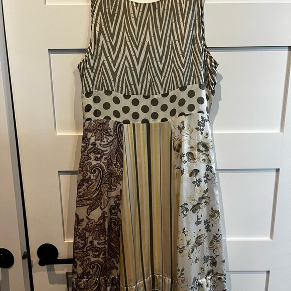 Chan Luu x Anthropologie Silk Mixed Print Dress - Picture 8 of 11